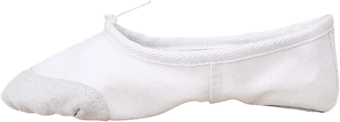 Children Casual Shoes Dance Sole Canvas Elastic Band Girls Split Flats Shoes Gymnastics Ballet Shoes Baby Shoes
