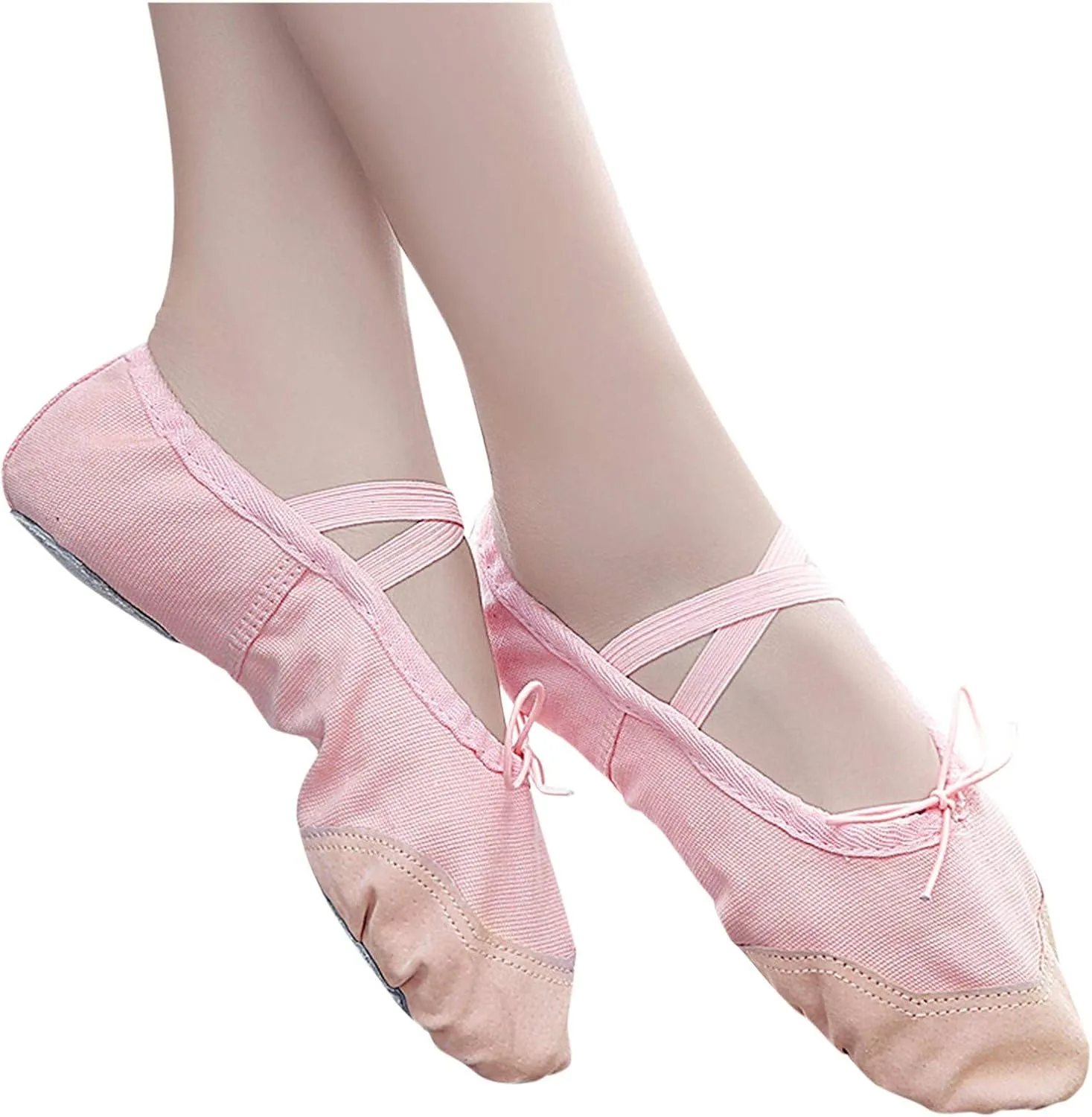 Children Casual Shoes Dance Sole Canvas Elastic Band Girls Split Flats Shoes Gymnastics Ballet Shoes Baby Shoes