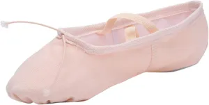 Children Casual Shoes Dance Sole Canvas Elastic Band Girls Split Flats Shoes Gymnastics Ballet Shoes Baby Shoes