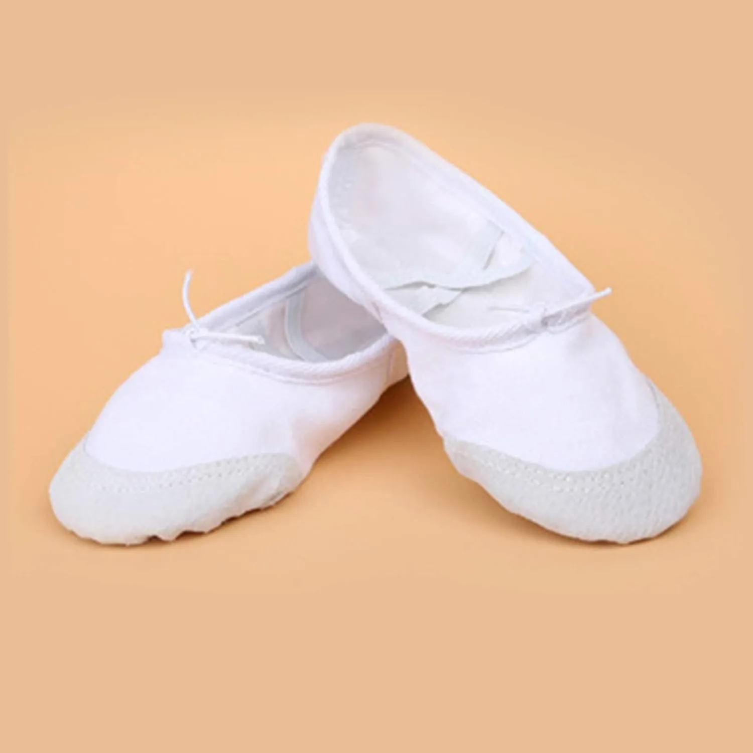 Children Casual Shoes Dance Sole Canvas Elastic Band Girls Split Flats Shoes Gymnastics Ballet Shoes Baby Shoes