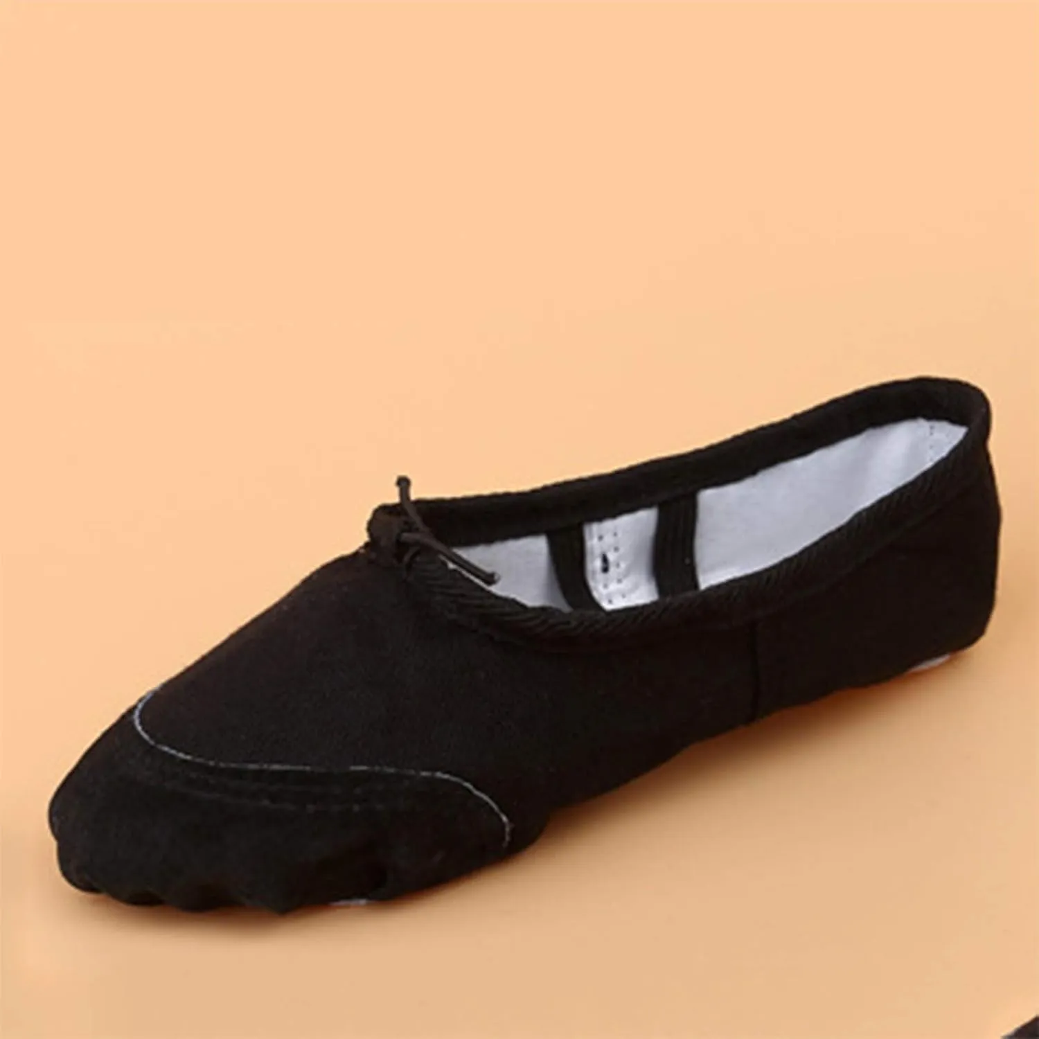 Children Casual Shoes Dance Sole Canvas Elastic Band Girls Split Flats Shoes Gymnastics Ballet Shoes Baby Shoes