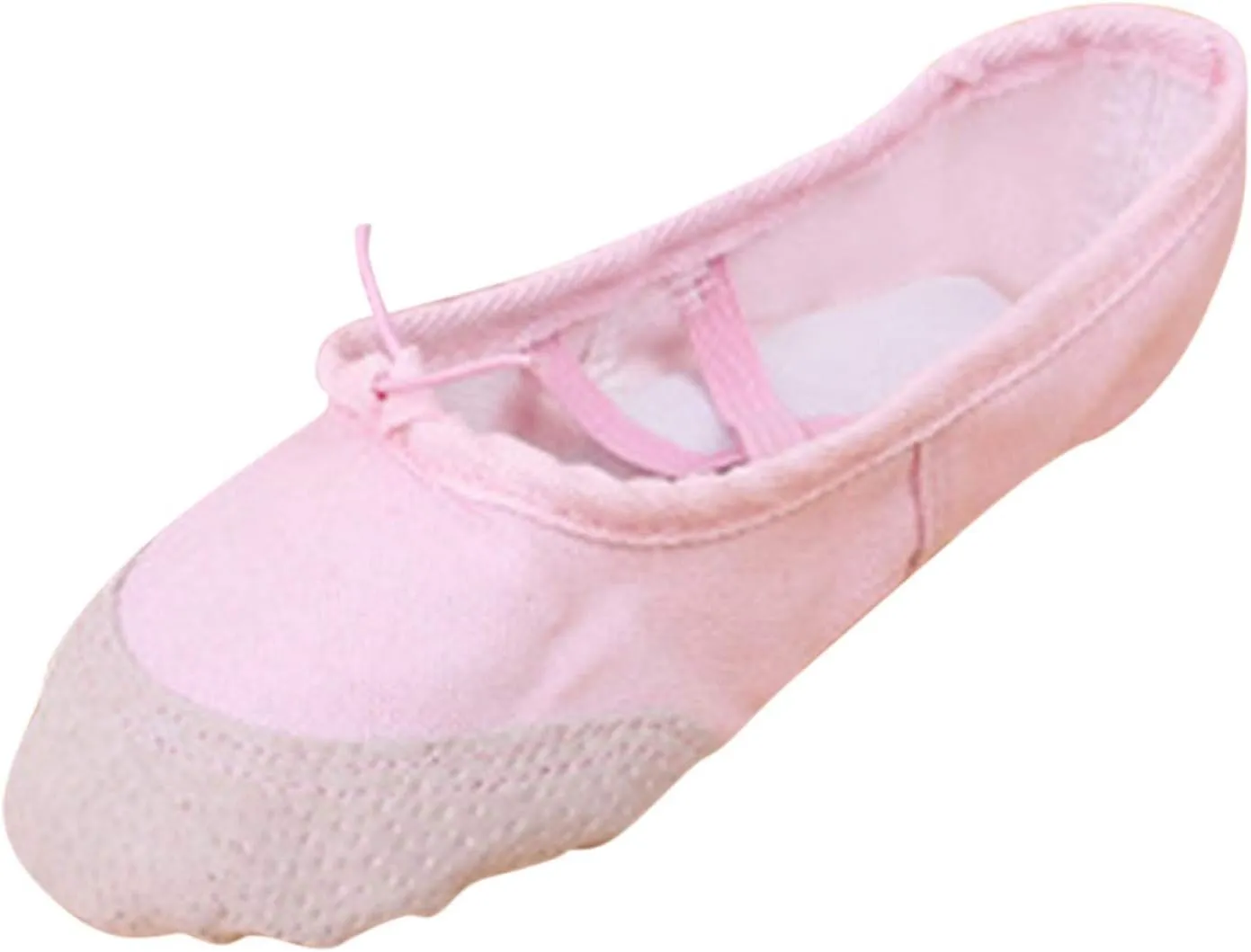 Children Casual Shoes Dance Sole Canvas Elastic Band Girls Split Flats Shoes Gymnastics Ballet Shoes Baby Shoes