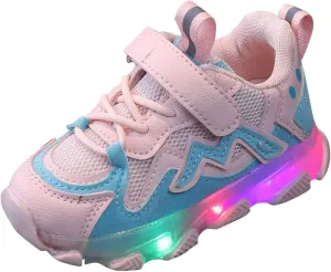 Children Running Shoes Light Running Girls Kids Sport Luminous Children Baby Sneakers Shoes Mesh Led Baby Sneakers