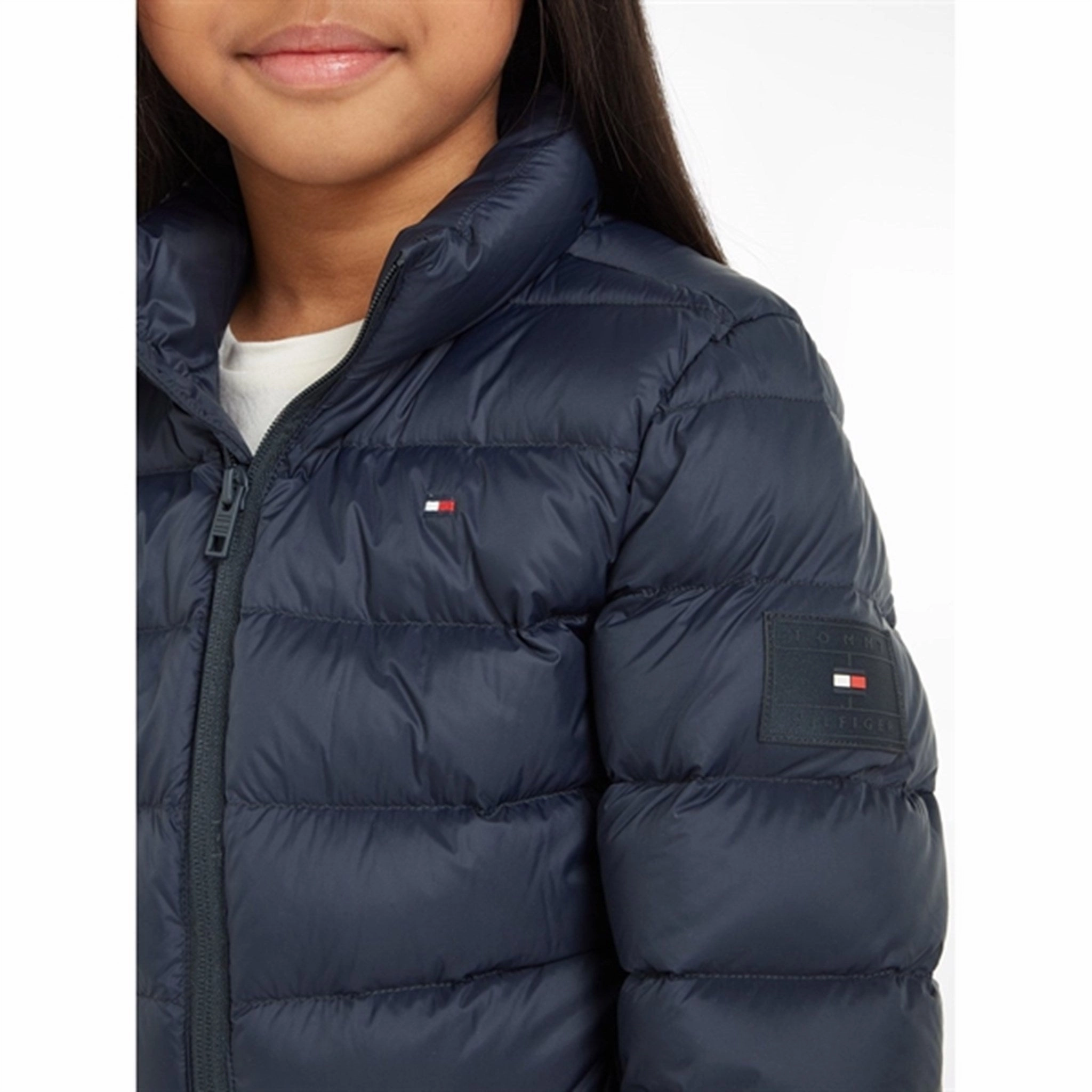 Tommy Hilfiger U Essential Light Down Jacket Desert Sky Weatherproof Construction