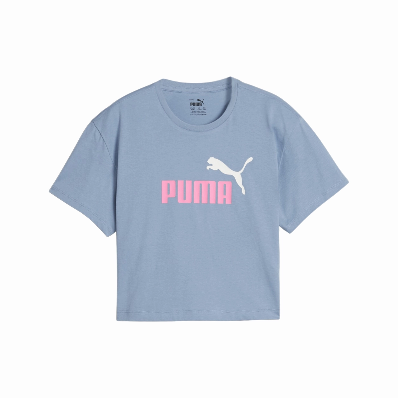 BreathableMaterial Outdoor Layer Puma maglietta manica corta coppred con stampa logo 845346-20 celeste