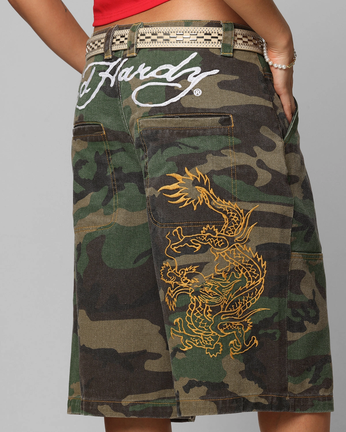 Padded hips Ed Hardy Dragon Jorts Camo