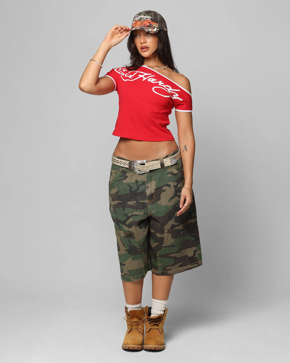 Ed Hardy Dragon Jorts Camo Water Resistant Finish Training Comfort