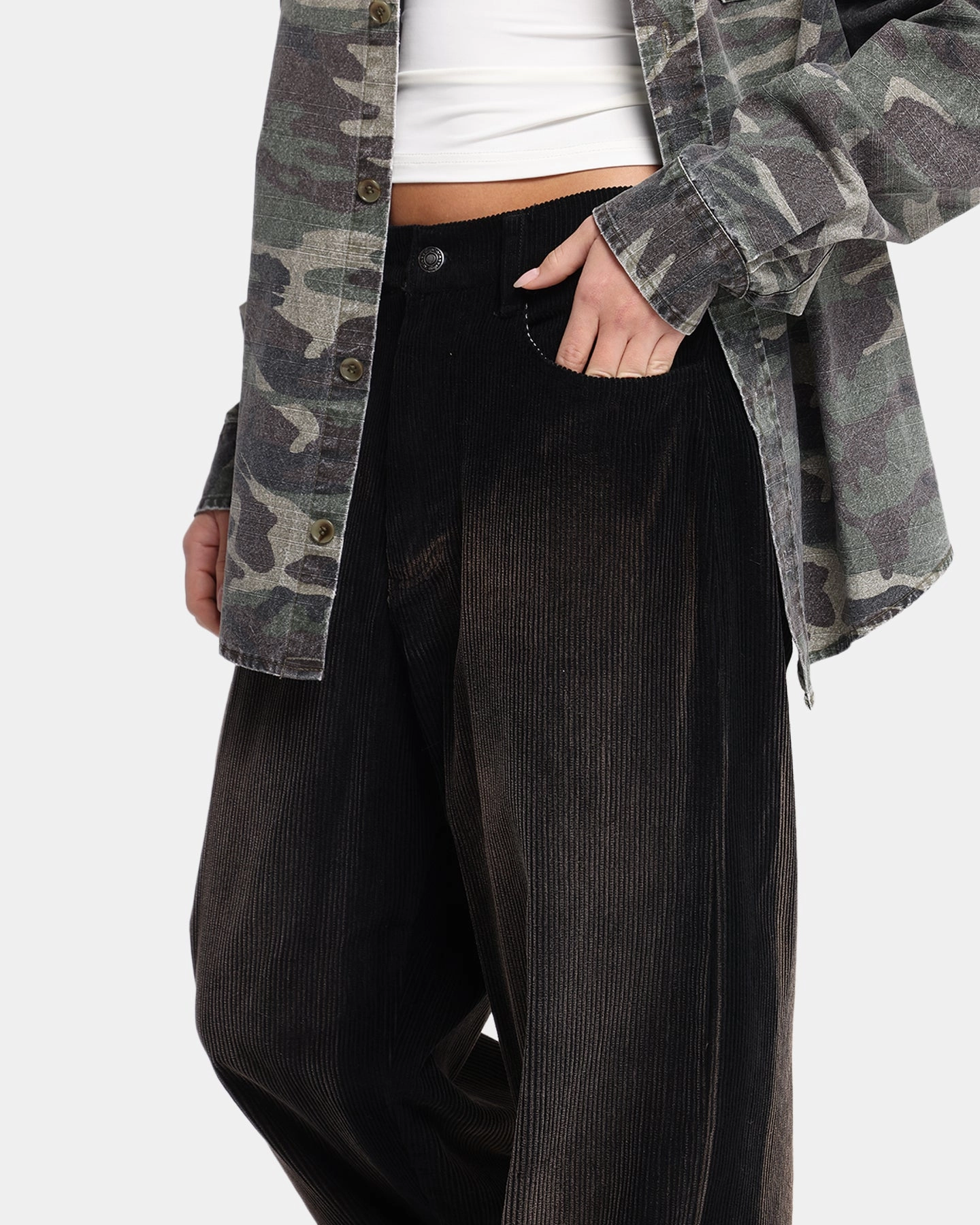 Quick Pack XXIII Corduroy Wash Pants Black