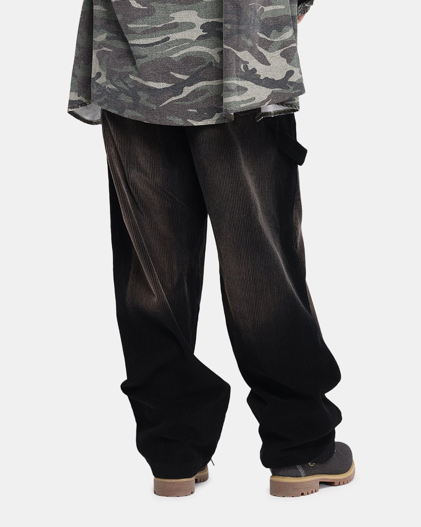 wrinkle free Fashionable Design XXIII Corduroy Wash Pants Black