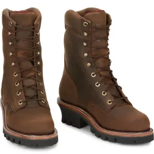 CHIPPEWA SUPER DNA 9" WATERPROOF STEEL TOE INSULATED LOGGER