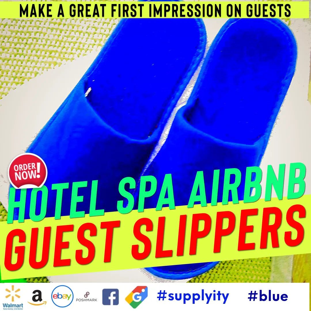 Chochili Color Mix 5 Pairs Fabric Packed Terry Cotton Disposable Hotel Slippers for Airbnb Spa Wedding Guests White Blue Green Black Red