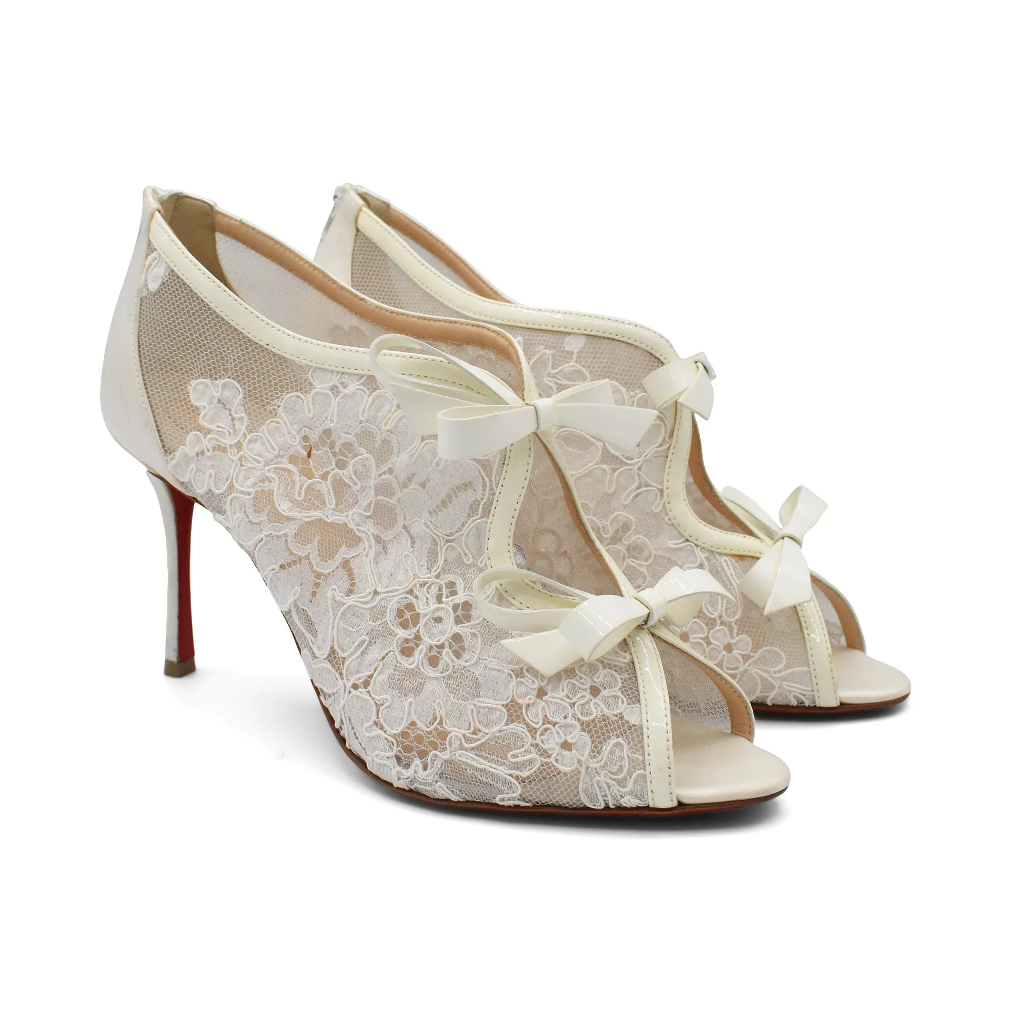 Christian Louboutin 'Empria Lace' Pumps - Women's 38.5