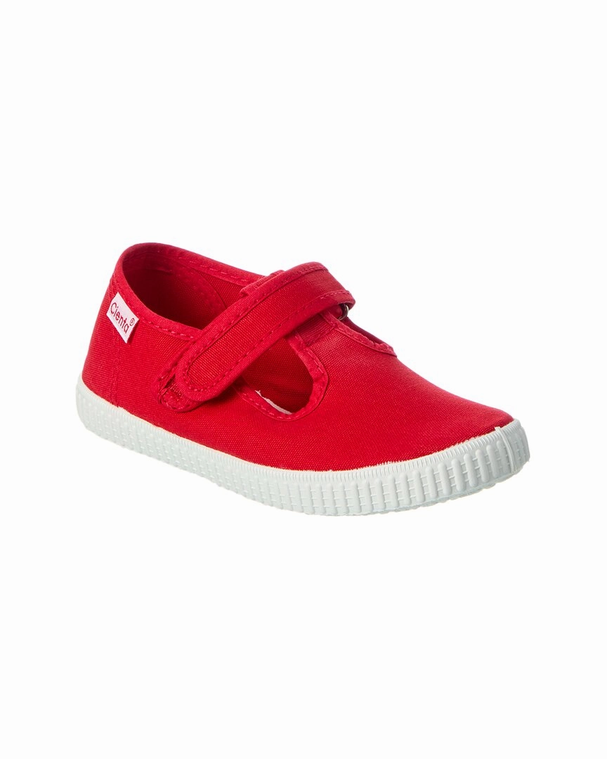 Cienta Canvas Mary Jane Elastic Material