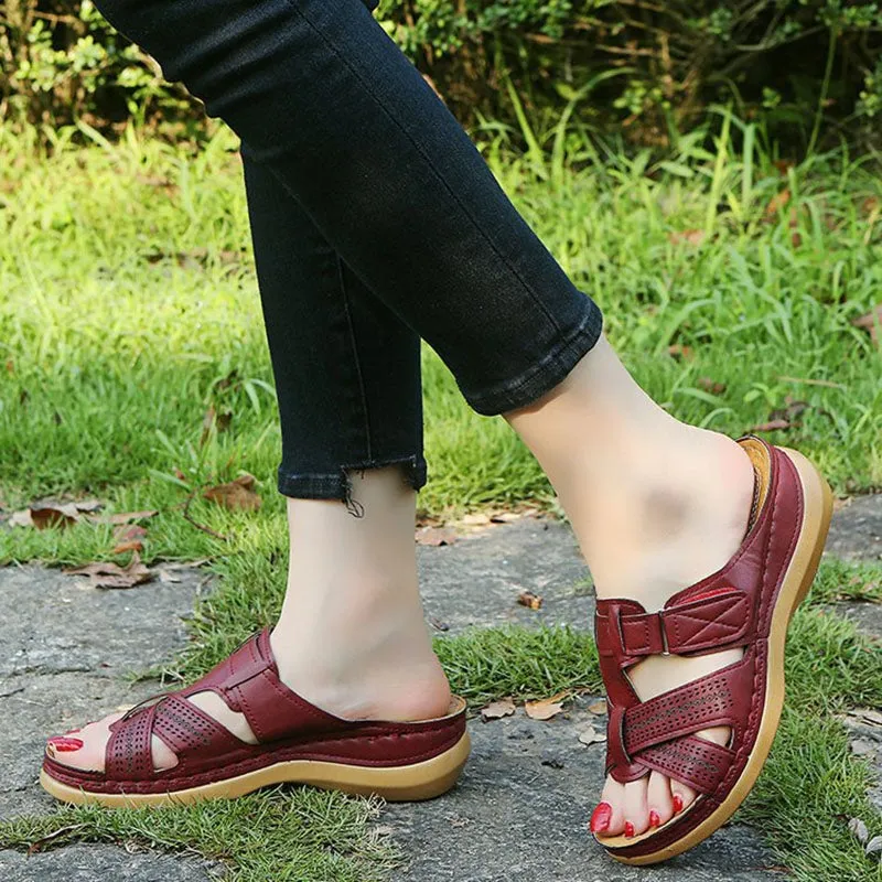 Cilool Premium Vintage Orthopedic Open Toe Sandal