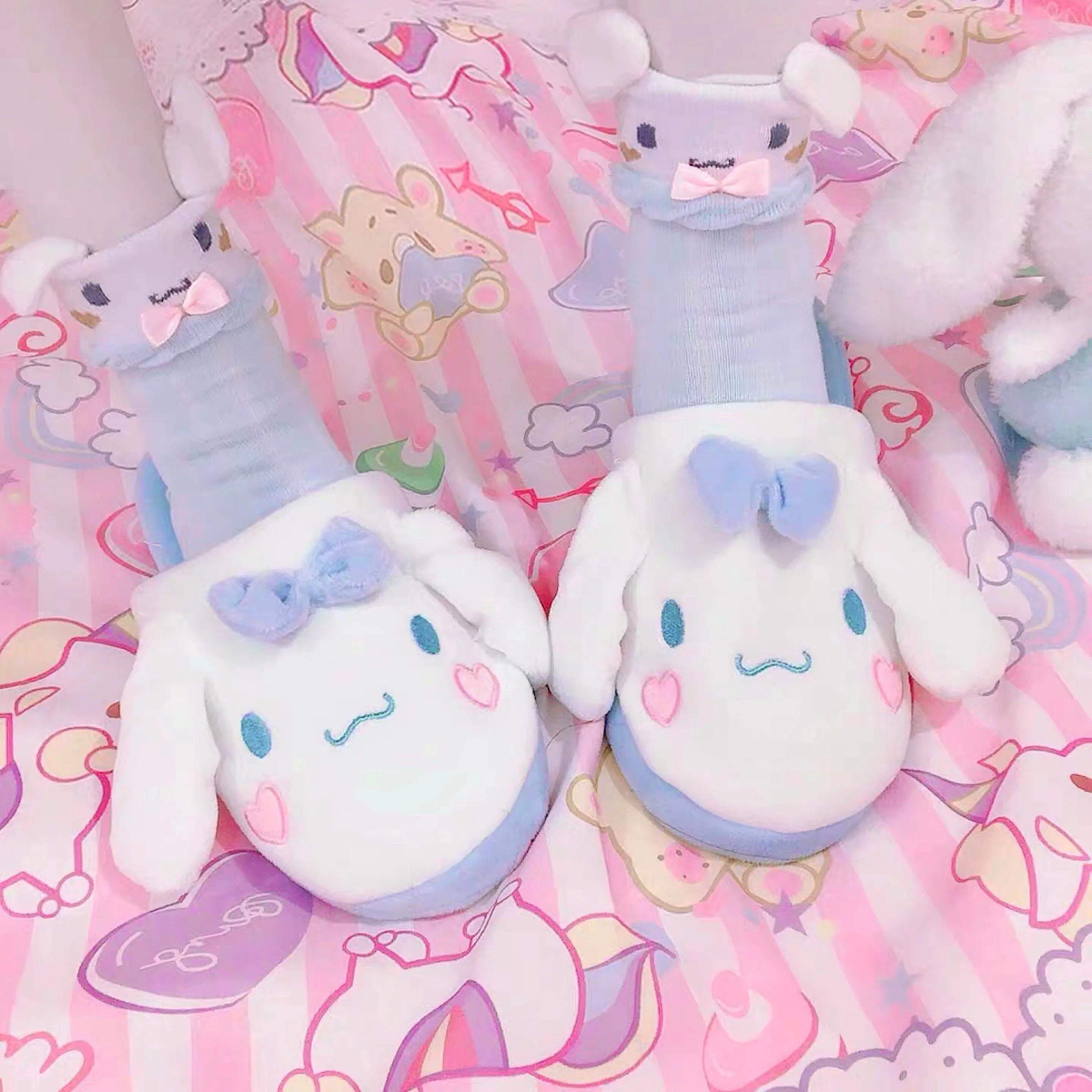 Cinnamoroll Inspired Closed Toe Slippers