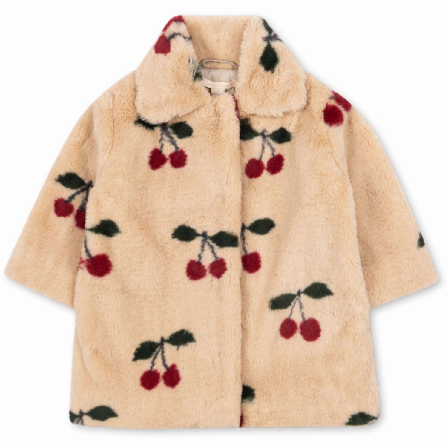 Konges Sl?jd Ma Grande Cerise Fuzzie Coat Grs WaterResistantCoating HighNeckDesign