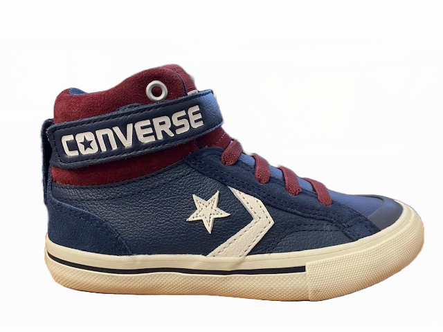 Converse scarpa sneakers da ragazzi in pelle Pro Blaze 658876C blu Non Slip Traction Grip
