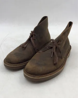 Clarks Men's Desert Brown Ankle Chukka Boots - Size 9.5M