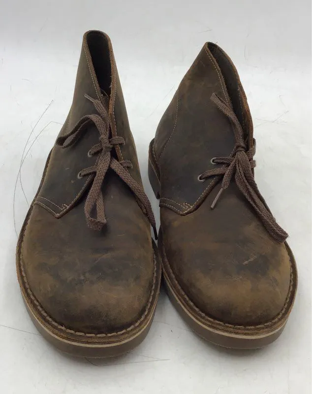 Clarks Men's Desert Brown Ankle Chukka Boots - Size 9.5M