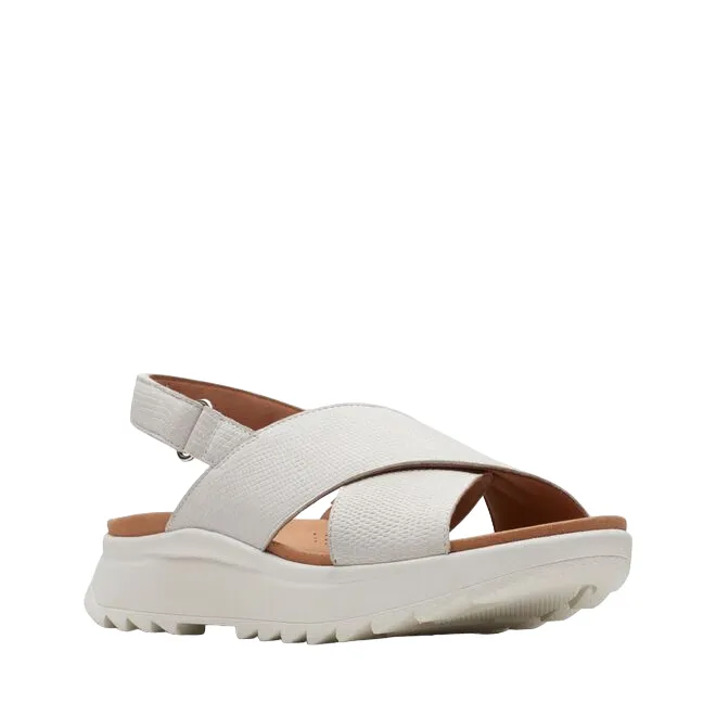 Clarks sandalo da donna Dash Lite Wish 171949 4 bianco sporco Casual Footwear Footwear for Summer