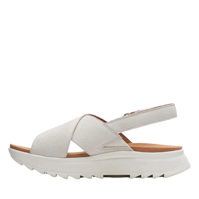 Quality Design Everyday Footwear Clarks sandalo da donna Dash Lite Wish 171949 4 bianco sporco