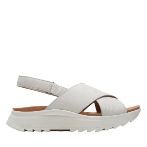 Clarks sandalo da donna Dash Lite Wish 171949 4 bianco sporco Balanced feel Strap Design