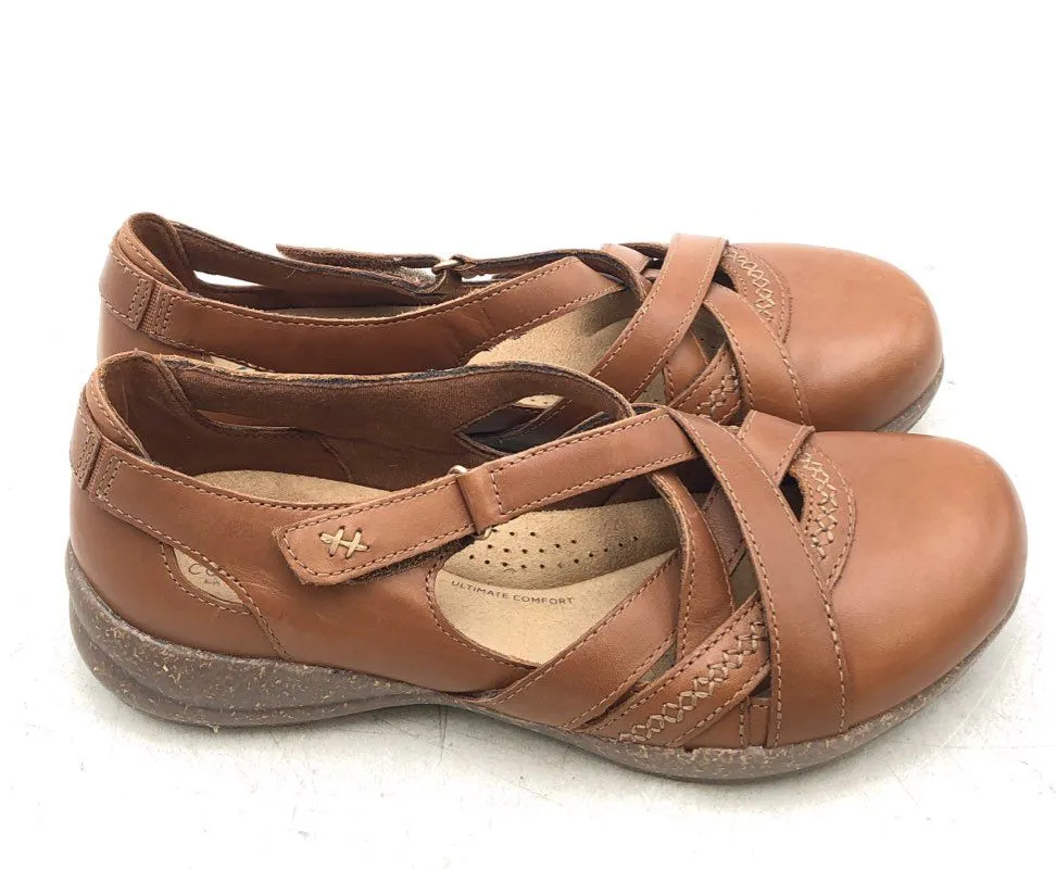Clarks Women's Roseville Step 61416662 Brown Casual Mary Jane Shoes - Size 8M