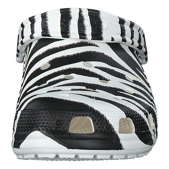Classic Animal Print Clog White/zebra Print