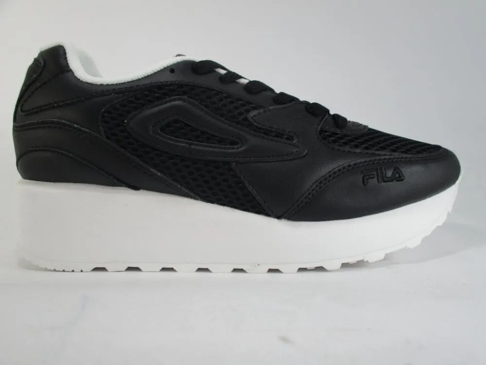 Heat Sealed Overlays customized shoes Fila sneakers da donna Doroga Zeppa WMN 1010898.25Y Black