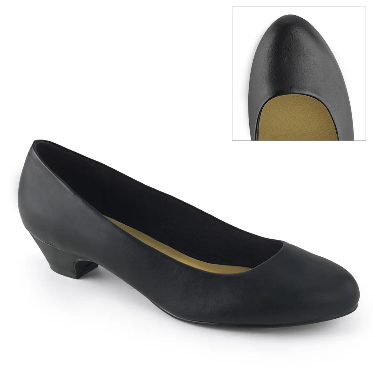 Classic Pump with 1.25-inch Block Heel GWEN-01