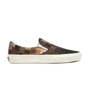 Classic Slip On 'Sweater Check Brown' Evening Ease Summer Stroll