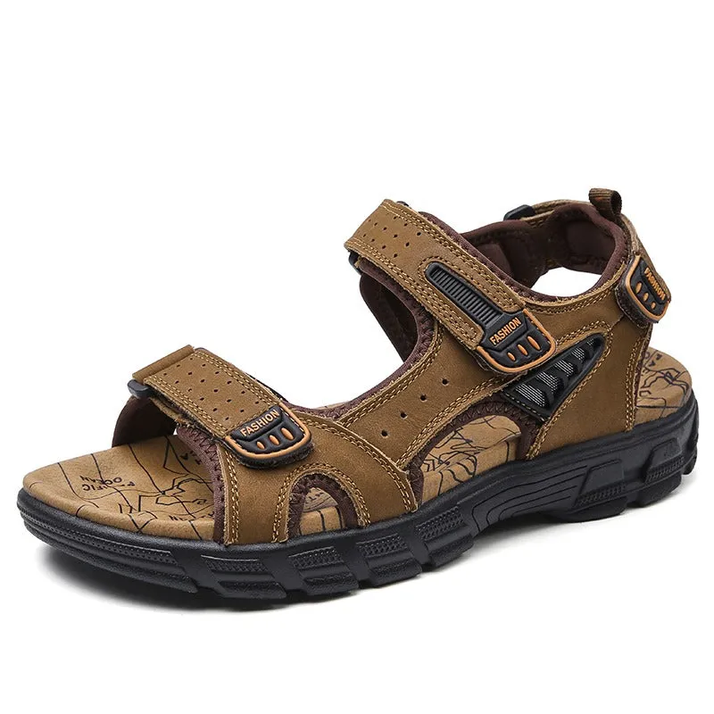 Classic Summer Men's Genuine Leather Sandals
