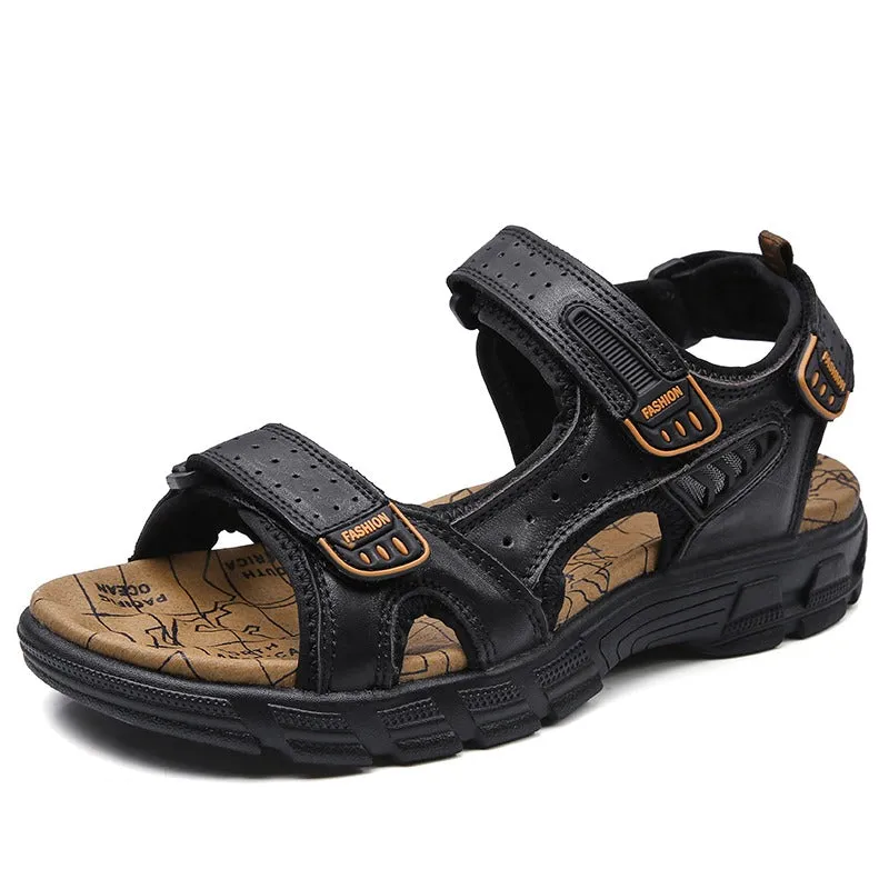 Classic Summer Men's Genuine Leather Sandals