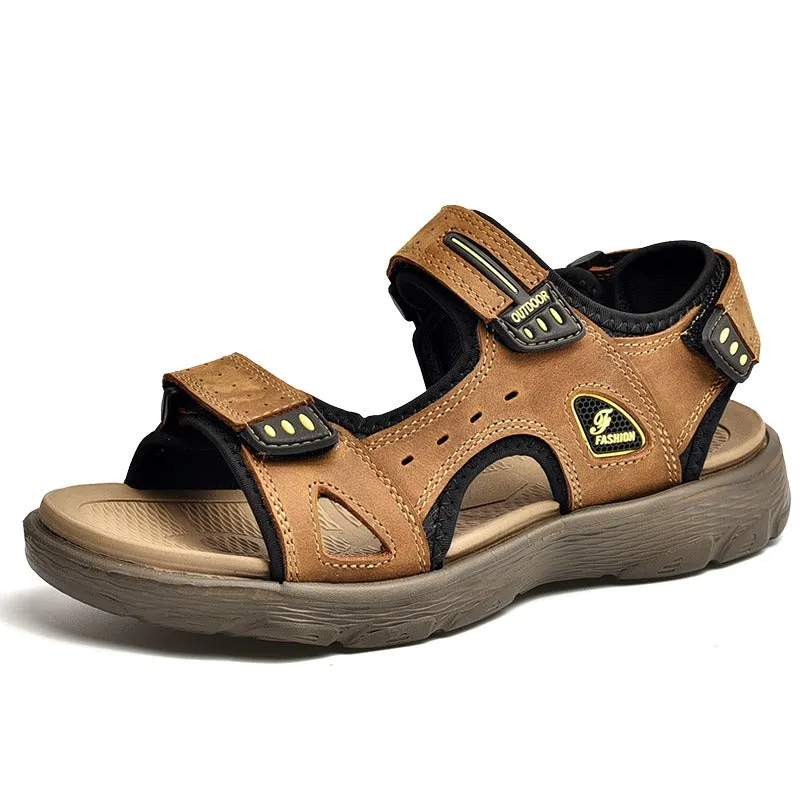 Classic Summer Men's Genuine Leather Sandals
