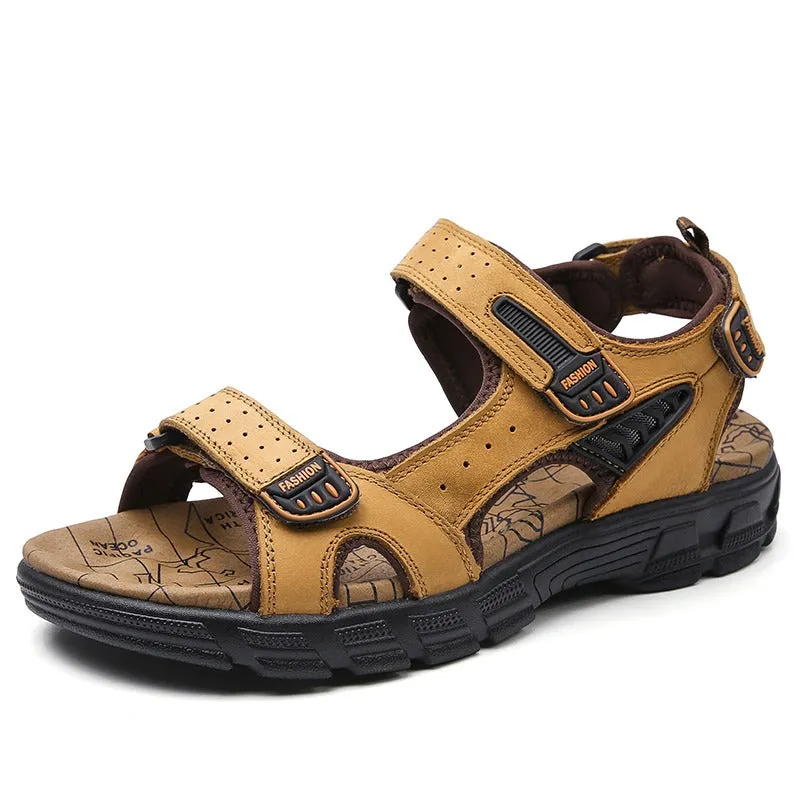 Classic Summer Men's Genuine Leather Sandals