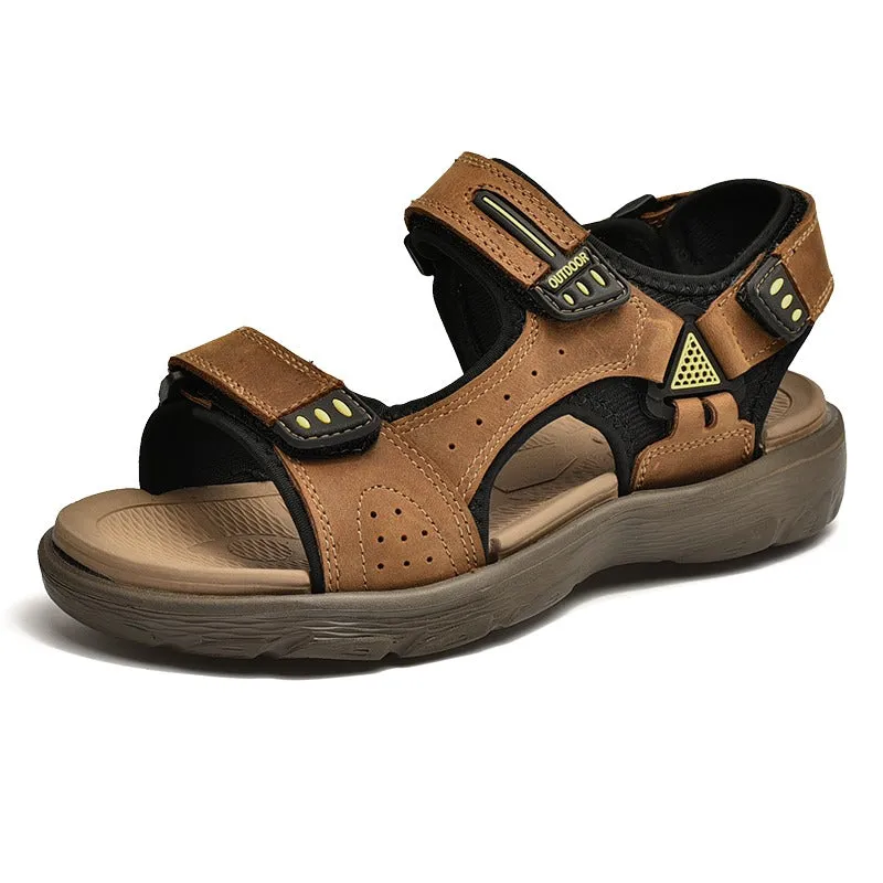 Classic Summer Men's Genuine Leather Sandals