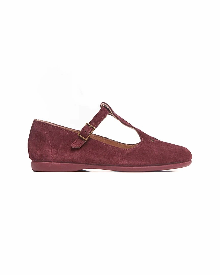 Childrenchic Spectator Suede T-Band Outdoor Friendly Shock Dispersing Plate