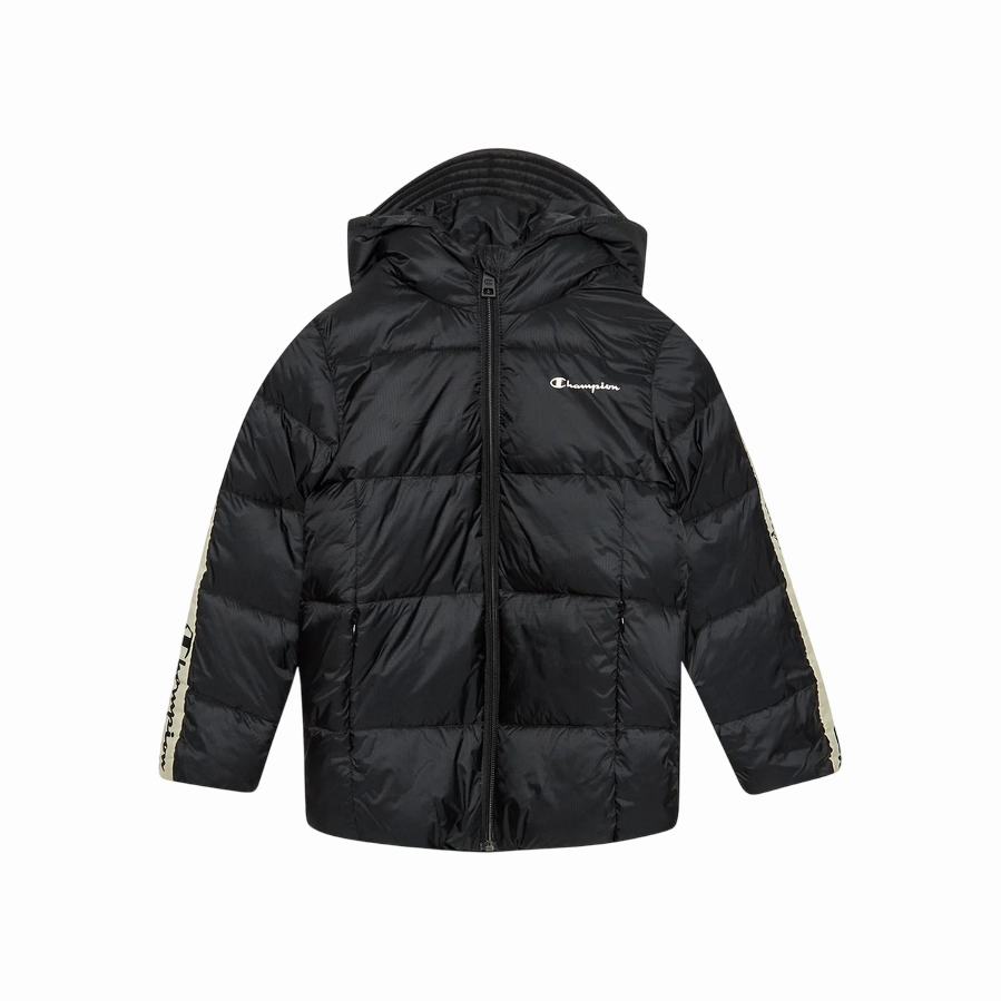 Champion Piumino con cappuccio junior unisex 404518 KK001 NBK nero Flex Mobility System
