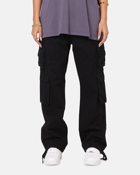 Saint Morta Modern Utility Cargo Pants Washed Black Flex Movement Stay Cool