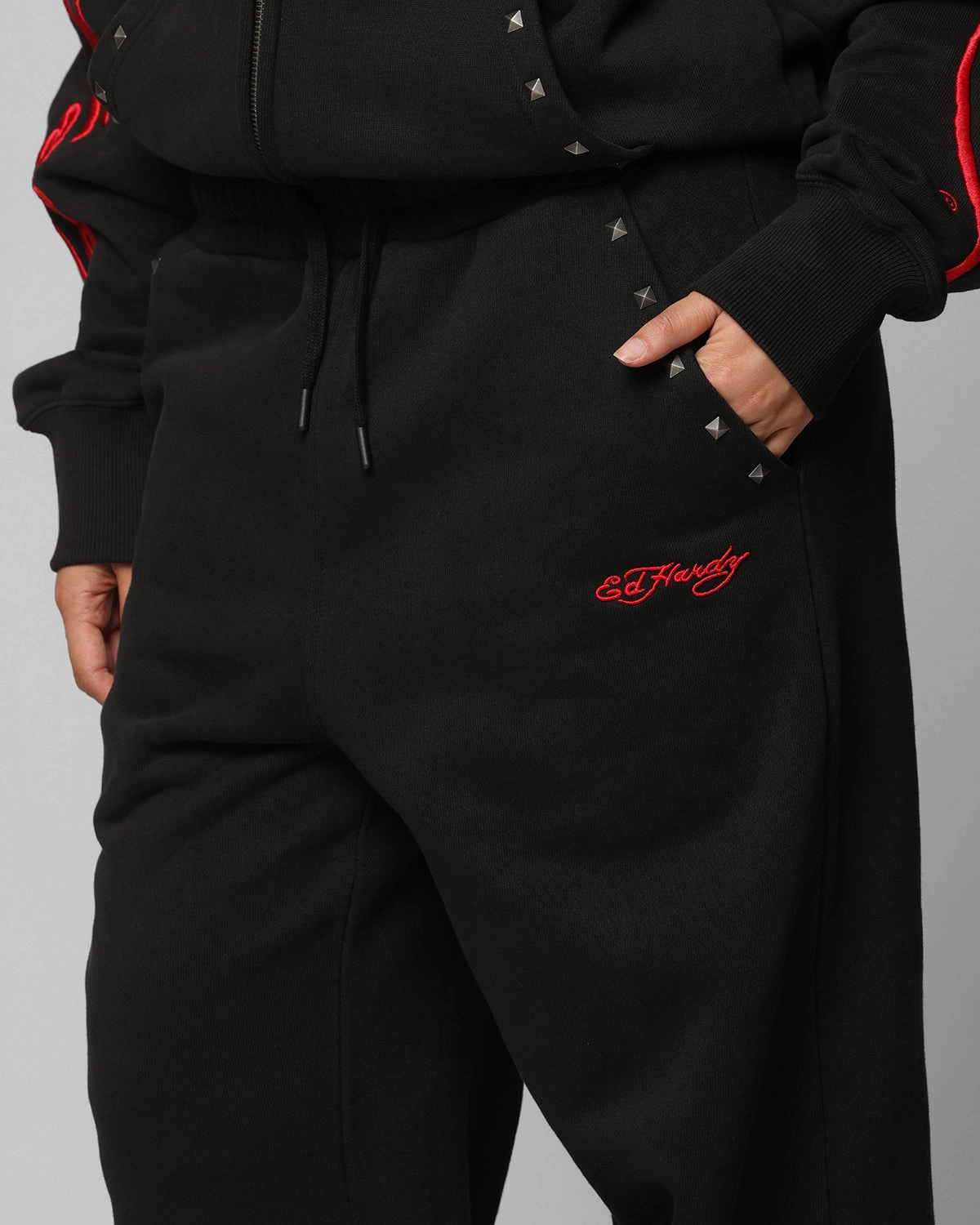 Body Ready RipstopFabric Ed Hardy Ed Hardy Track Pants Black