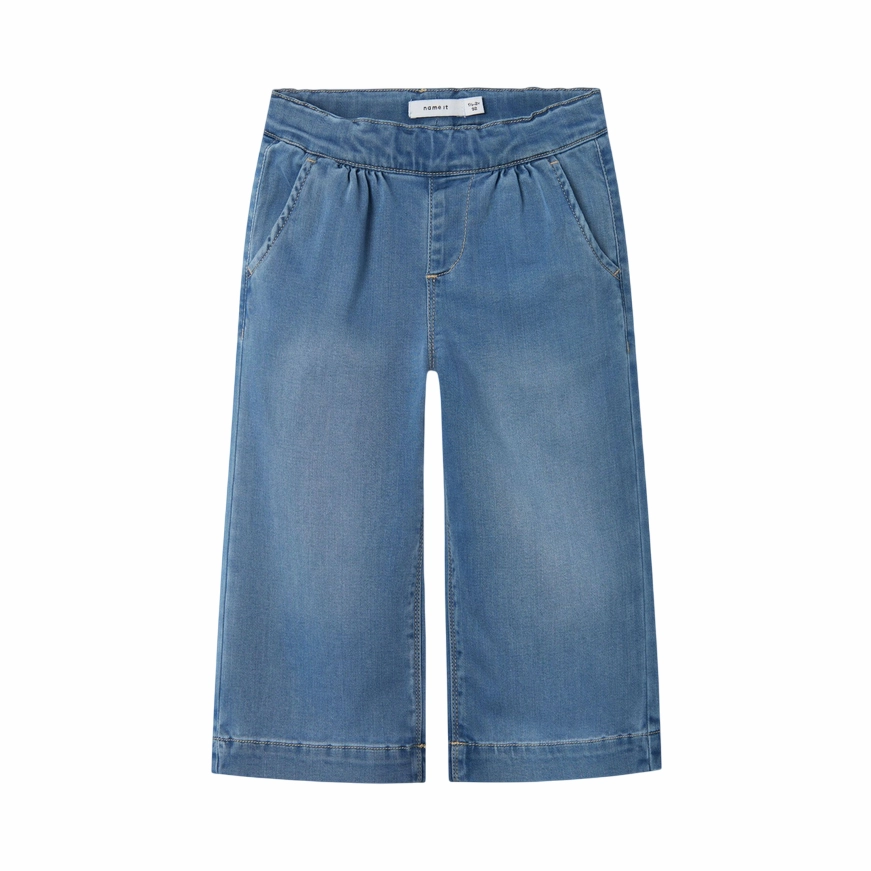 name it pantalone da bambina Bella Wide 13230743 blu medio Crisp Look Wear It All