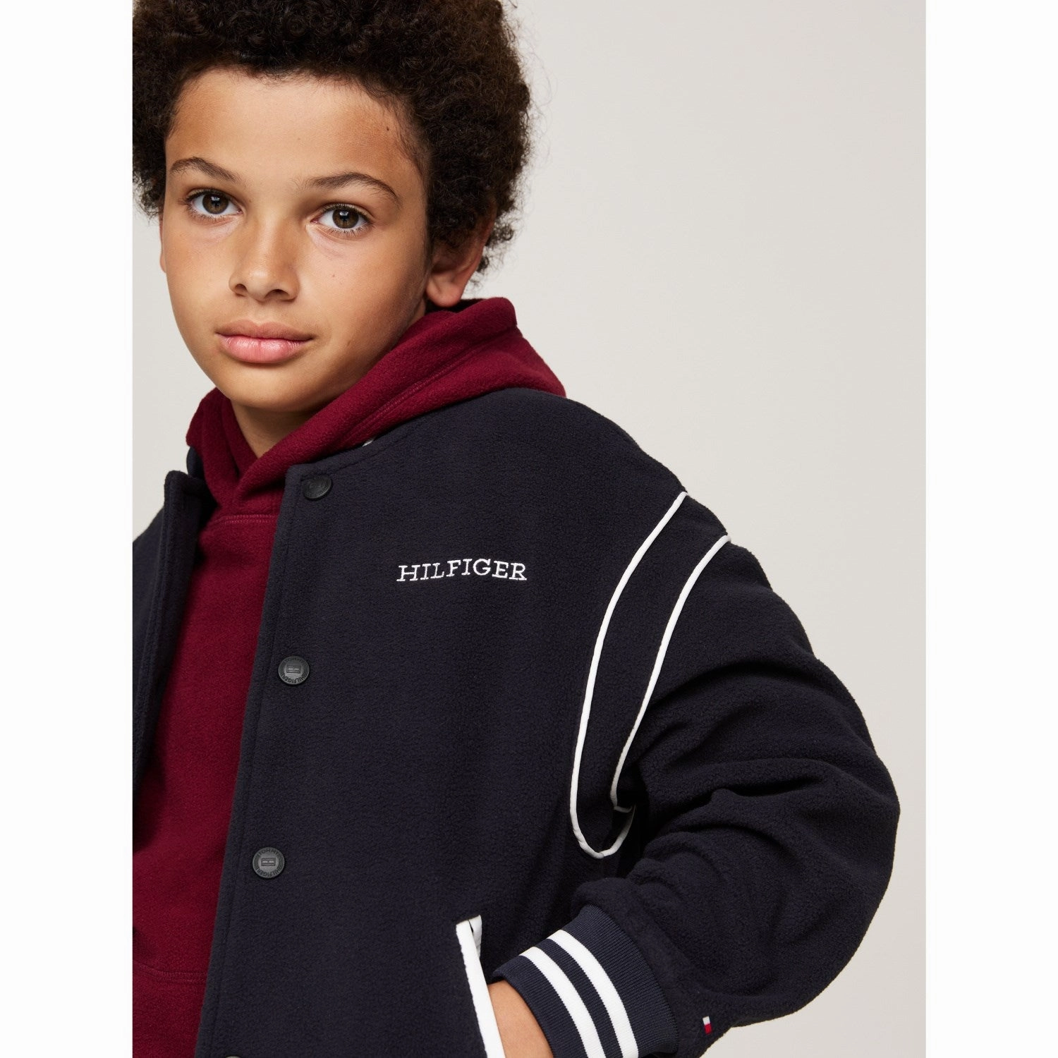Tommy Hilfiger Desert Sky Polar Fleece Bomber Jacket Waterproof Shell