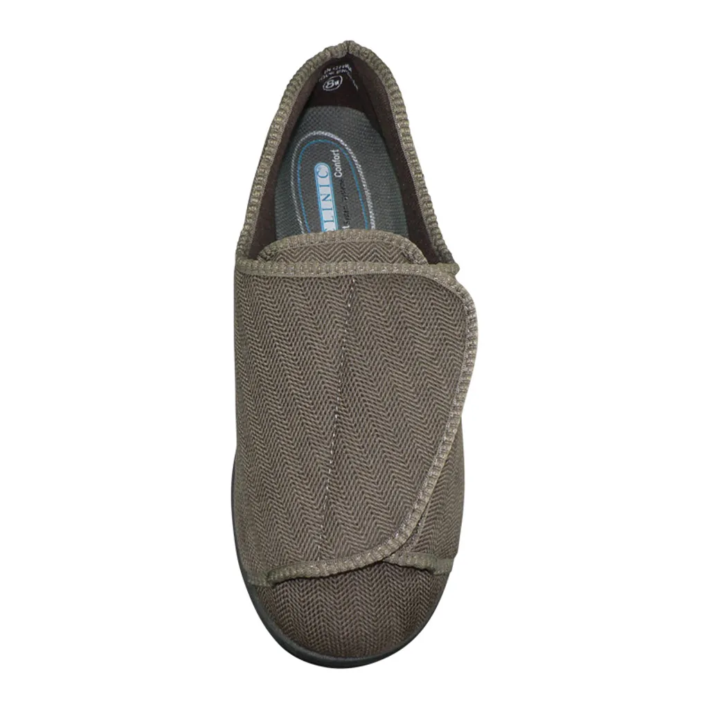 CLINIC Comfort System Men’s Clinic Slipper, Brown, 10