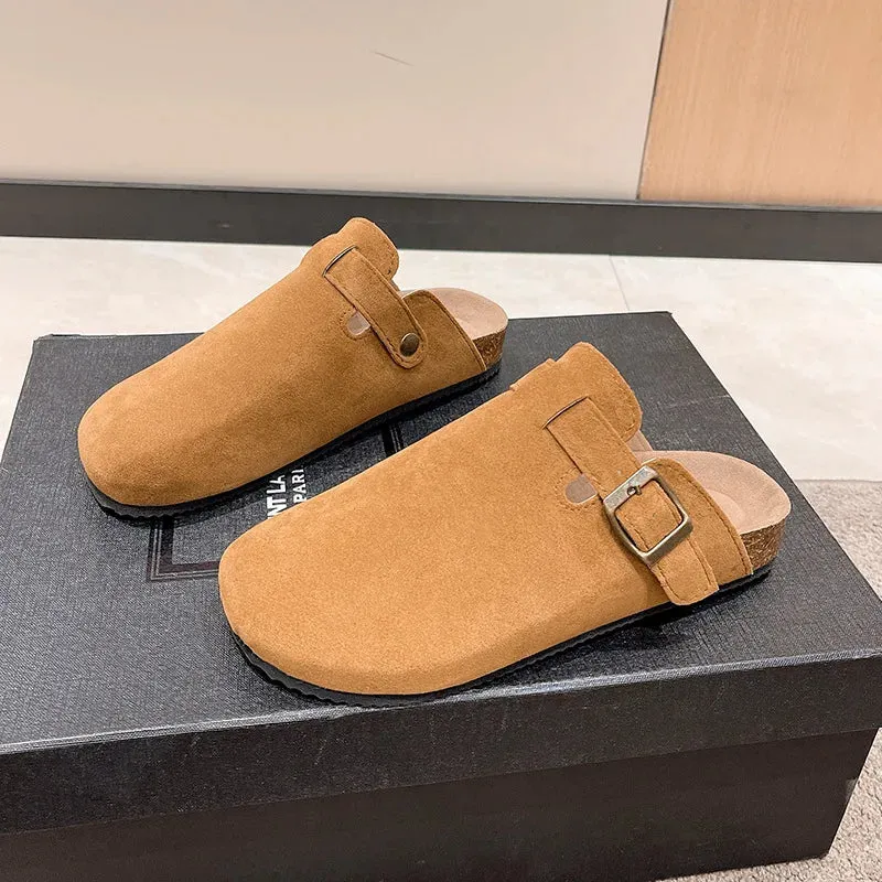 Closed Toe Slippers Suede - Matilda