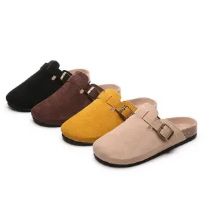 Closed Toe Slippers Suede - Matilda