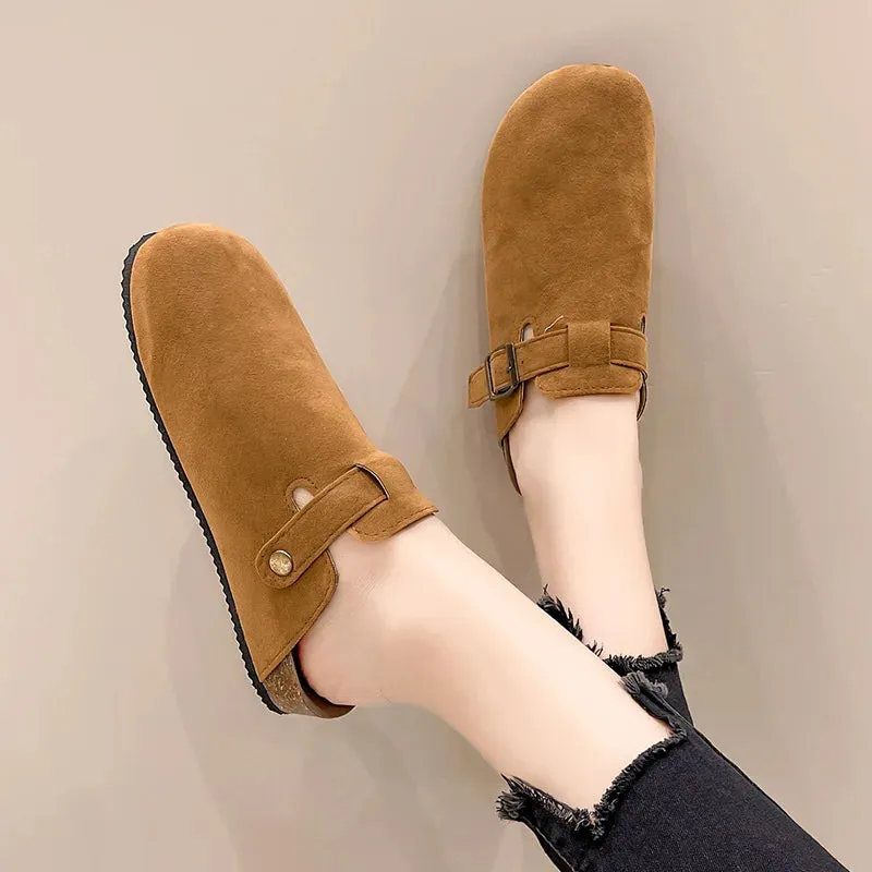 Closed Toe Slippers Suede - Matilda