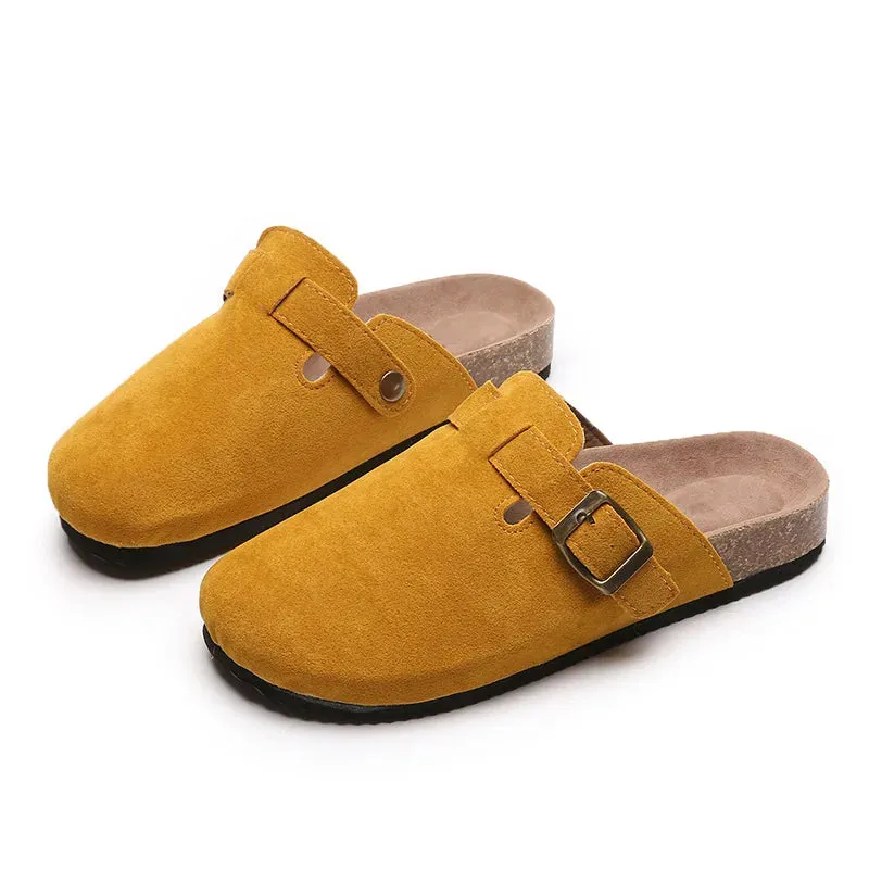 Closed Toe Slippers Suede - Matilda