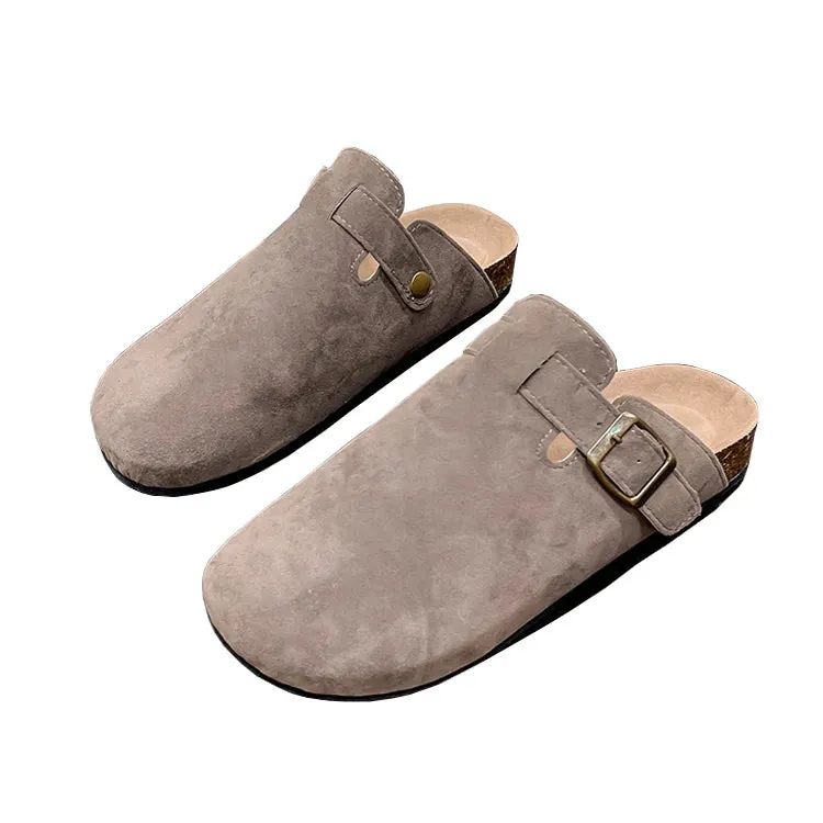 Closed Toe Slippers Suede - Matilda