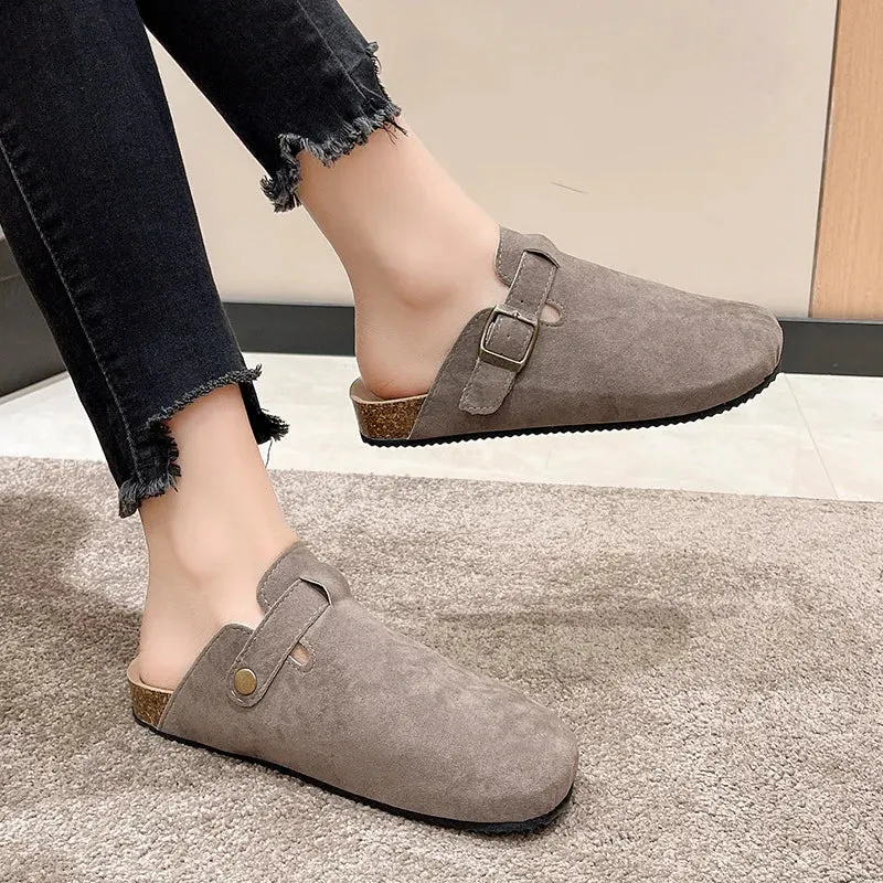Closed Toe Slippers Suede - Matilda