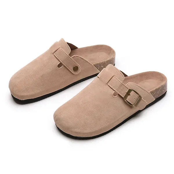 Closed Toe Slippers Suede - Matilda